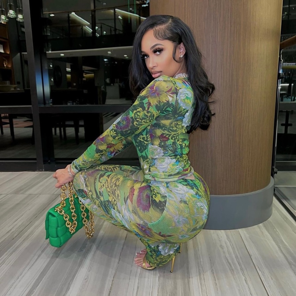 Floral matching two piece Boutique set